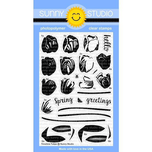 Sunny Stamp Studio - Timeless Tulips (stamp and die bundle)