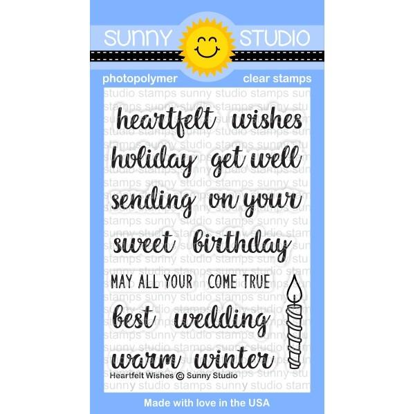 Sunny Studio Stamps - SSCL163 Heartfelt Wishes........