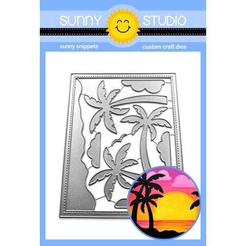 Sunny Studio Stamps - SSDIE300 Tropical Trees Backdrop die
