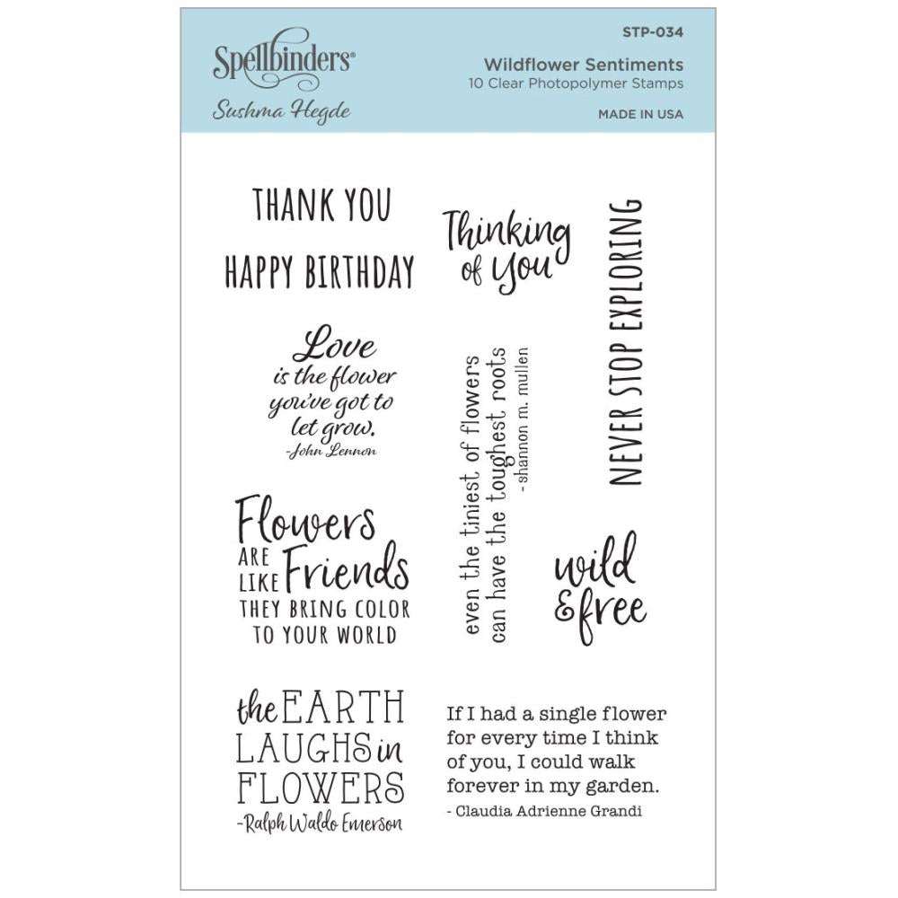 Spellbinders - STP-034 Wildflower Sentiments..........