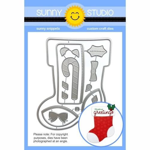 Sunny Studio Stamp - Santa's Stocking (die)*