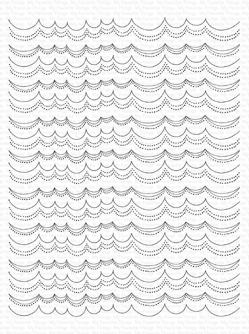 My Favorite Things - Scallop Stripe stamp