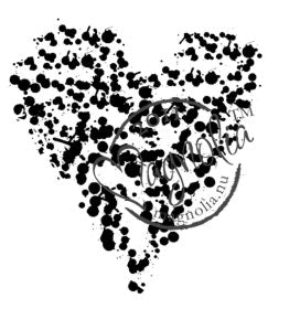 Magnolia Rubber Stamps - Scattered Heart*