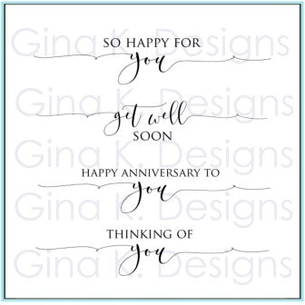 Gina K Designs - Scripty Sayings 2 Mini*