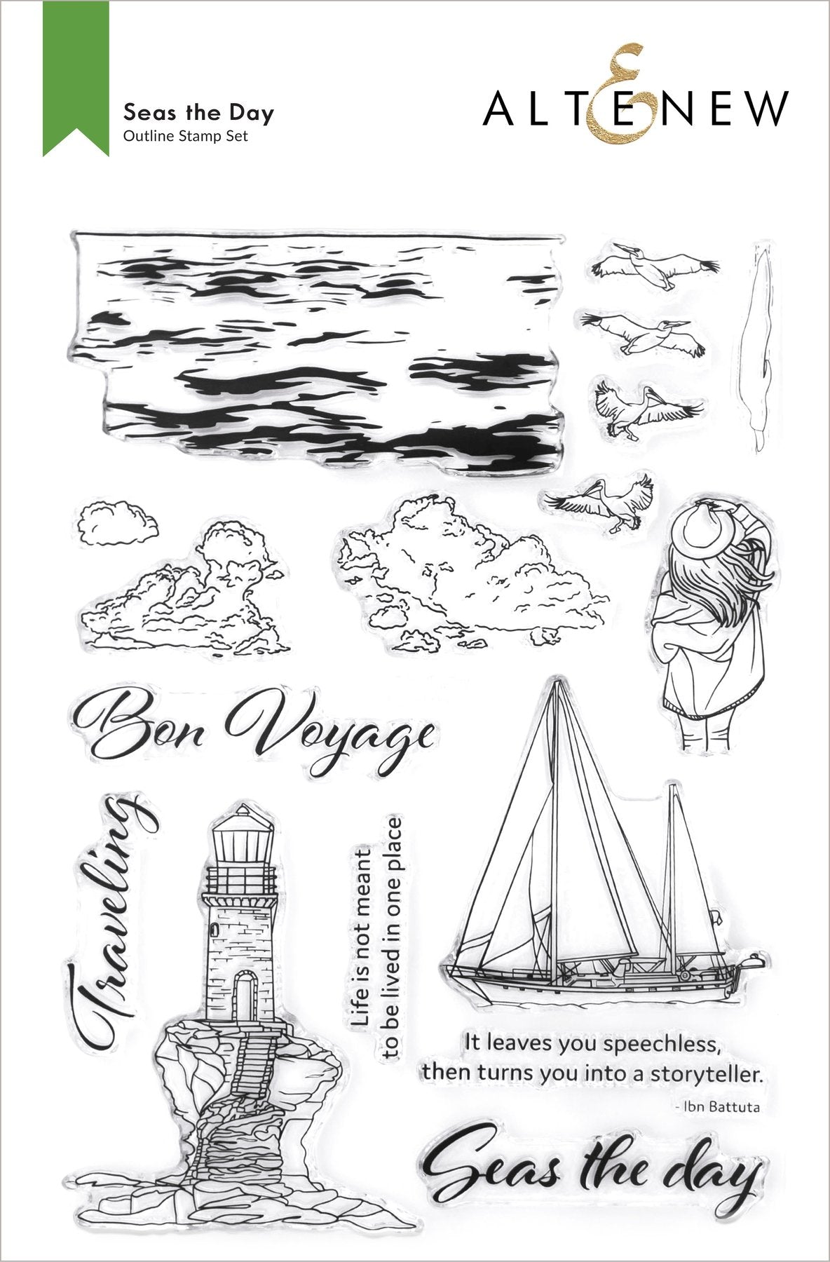 Altenew - Seas The Day stamp & die set……..