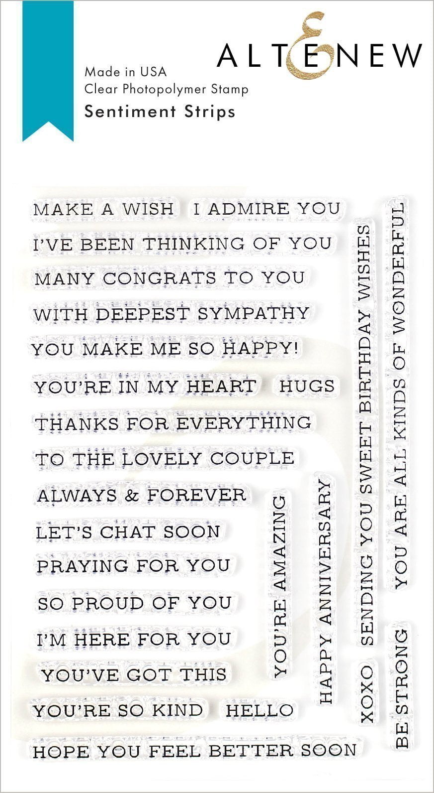 Altenew - Sentiment Strips #2 stamp set