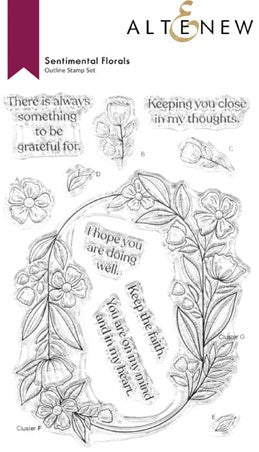 Altenew - Sentimental Florals (stamp & die set)