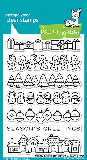 Lawn Fawn - Simply Celebrate Winter bundle stamp & die set…….
