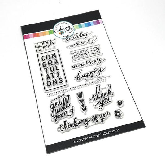Catherine Pooler - Simply Stated Stamp Set