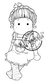 Magnolia Rubber Stamps - Sitting Tilda with Candy*