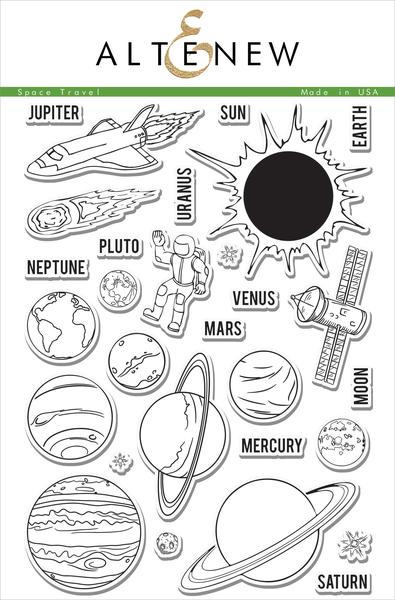 Altenew - Space Travel Stamp Set.. - 1 only