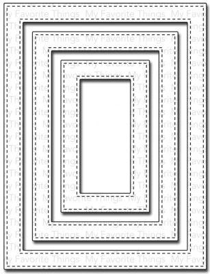 My Favorite Things - Dienamics Stitched Rectangle Frame........