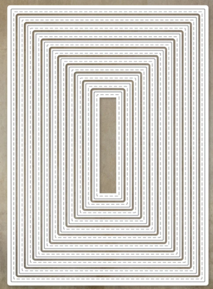 Paper Rose Studio - Stitched Rectangles (Australian).......