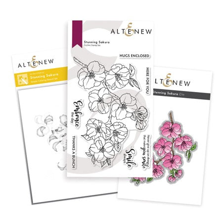 Altenew - Stunning Sakura (stamp, die and stencil set)