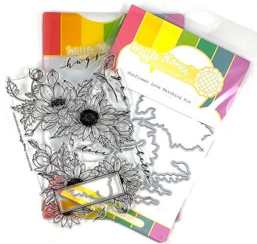Waffle Flower - Sunflower Luv (stamp & die combo) - out of stock