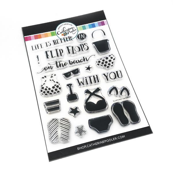 Catherine Pooler - Sunscreen Required (stamp & die bundle)