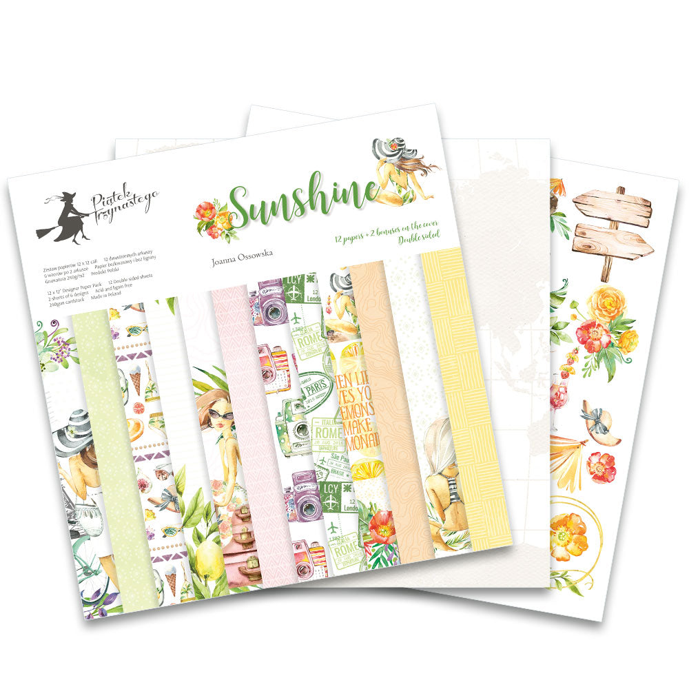P13 - P13-SUN-08 Paper pad, Sunshine 12x12" - 1 0nly