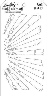 Tim Holtz Stencil - THS003 Rays.........