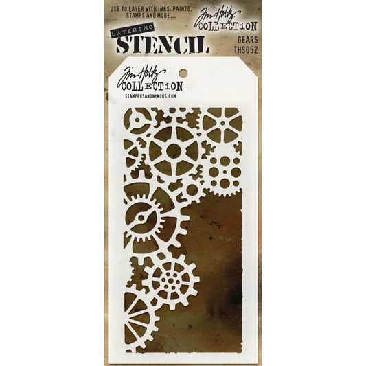 Tim Holtz Stencil - THS052 Gears Layered Stencil - out of stock