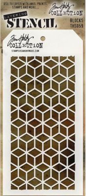 Tim Holtz Stencil THS059 - Blocks...........