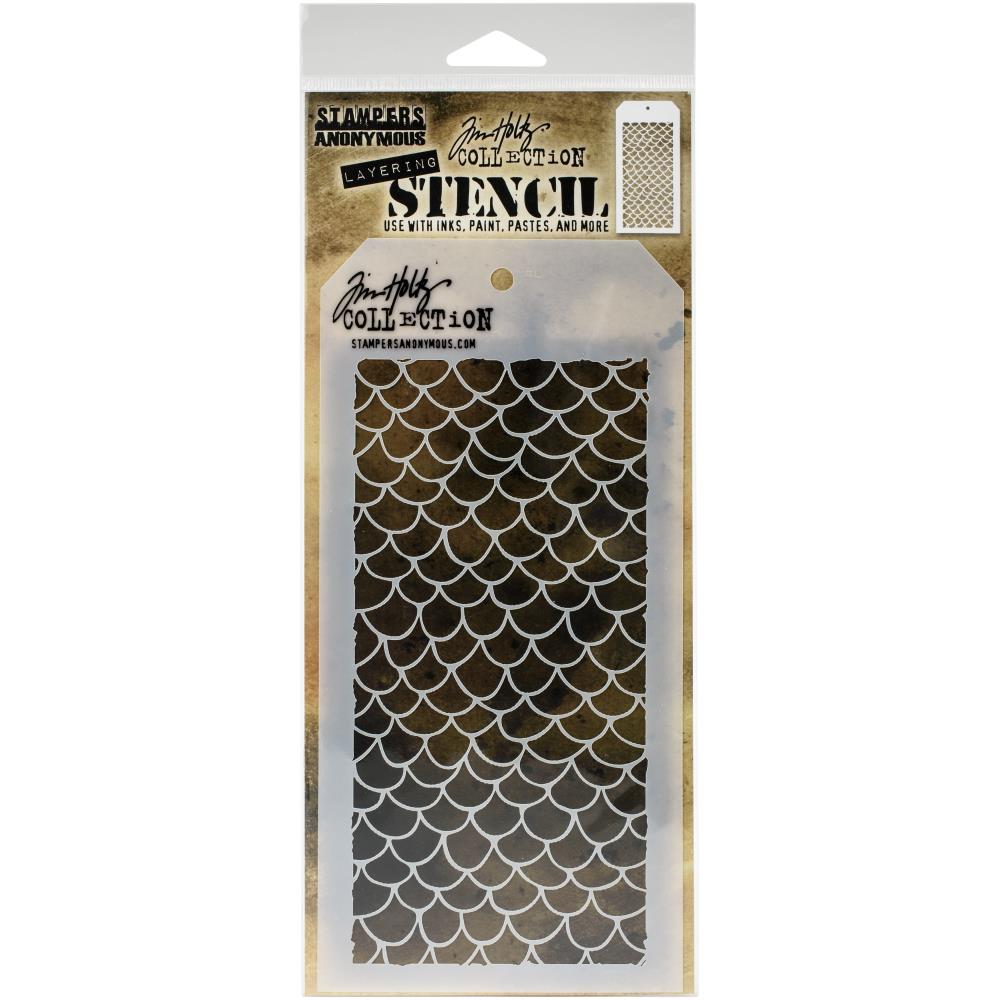 Tim Holtz THS140 Scales Stencil.........