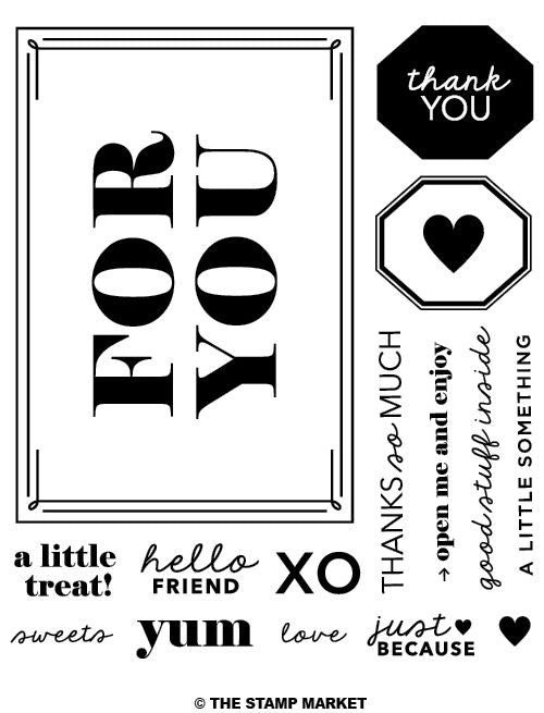 The Stamp Market - TSM090 For You stamp set…….