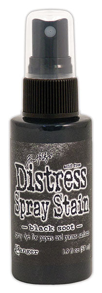 Distress Spray - Black Soot:-