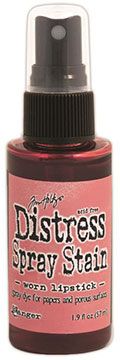 Distress Spray - Worn Lipstick:-