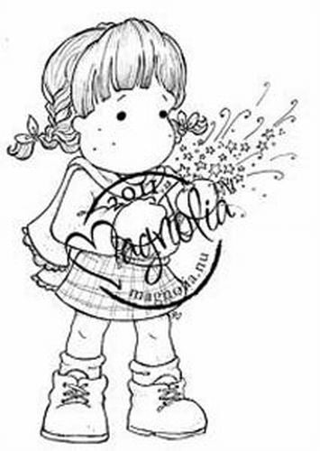 Magnolia Rubber Stamp - Tilda Sparkles