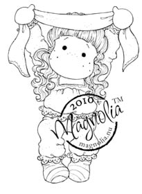Magnolia Rubber Stamps - Tilda with Christmas Ribbon*