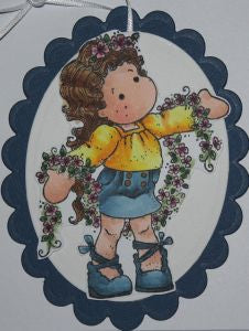 Magnolia Rubber Stamps - Tilda with Winding Flowers*