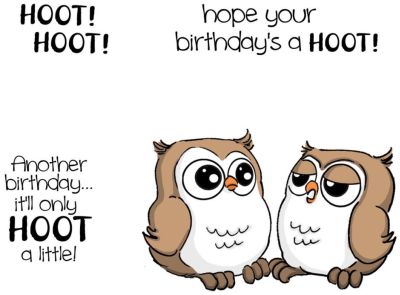 Art Impressions - UM4126 Chatting Whoot..*