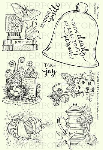 Power Poppy - Under The Glass stamp set