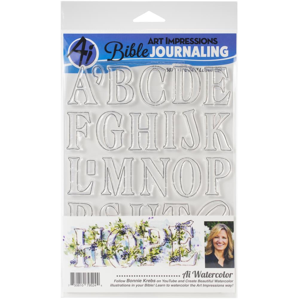 Art Impressions - WC5071 Serif Letters - Bible Journalling*