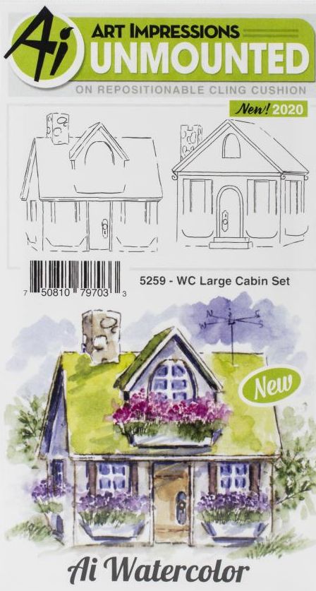 Art Impressions - WC5259 Log Cabin*