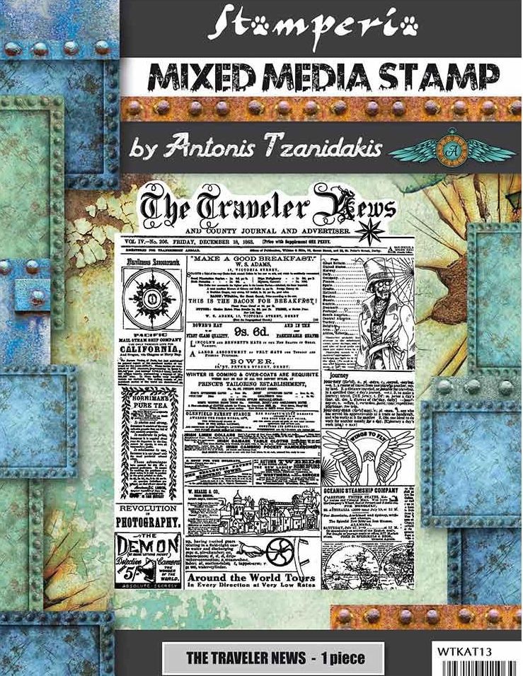 Stamperia - WTKAT13 - The Traveler News, Sir Vagabond