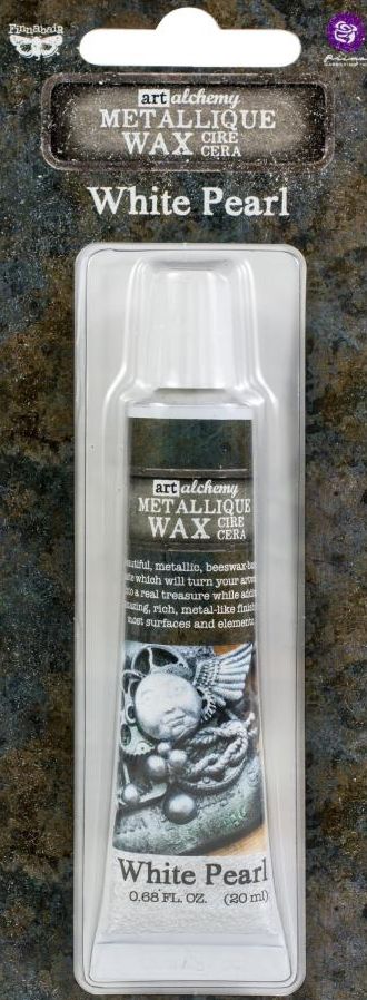 Finnabair Art Alchemy Metallique Wax - White Pearl