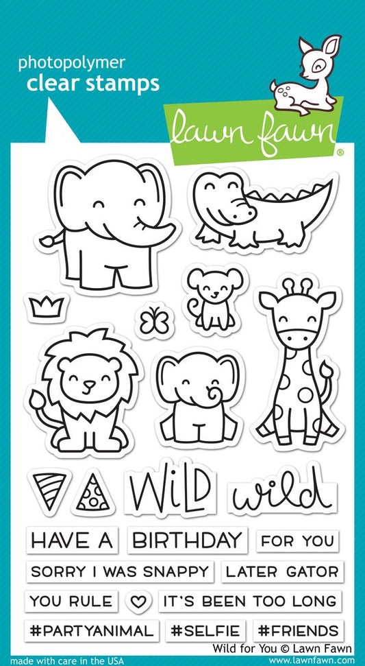 Lawn Fawn - Wild For You (stamp set)
