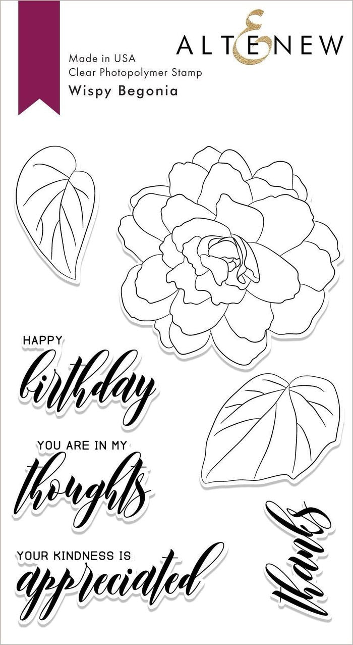 Altenew - Wispy Begonia stamp set