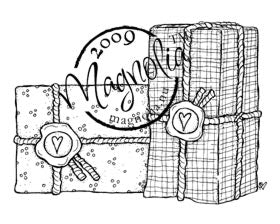 Magnolia Rubber Stamp - Wrapped Presents