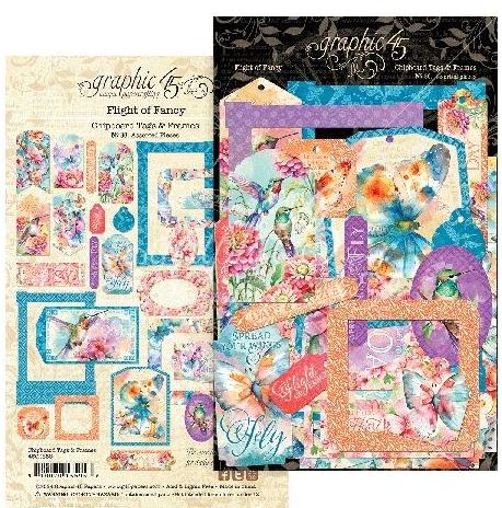 Graphic 45 Papers - Flight of Fantasy Tag Frames 5A00244J