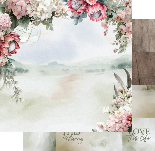 Uniquely Creative - Paperbark Blooms Folded Stories Paper- 3082