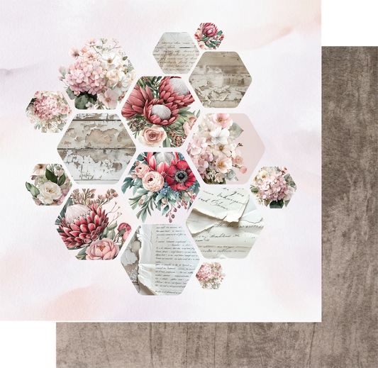 Uniquely Creative - Paperbark Blooms Cut Florals Paper-3083