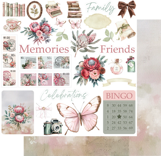 Uniquely Creative - Paperbark Blooms Open Dreams Paper-3084