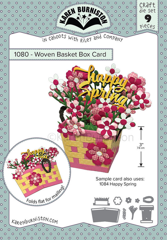 Karen Burniston - 1080 Woven Basket Box Card