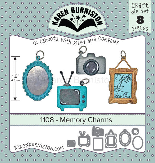 Karen Burniston Die set - 1108 Memory Charms***