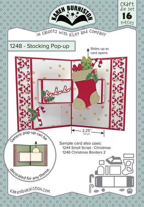 Karen Burniston Die set - 1248 Stocking Pop-up)***