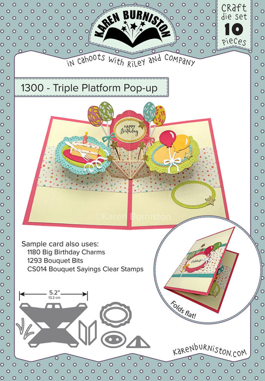 Karen Burniston - 1300 Triple Platform Pop-Up die
