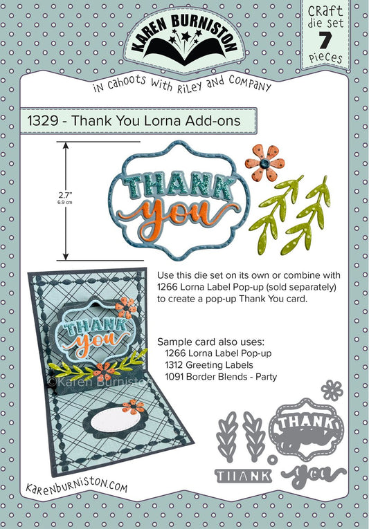 Karen Burniston - 1329 Thank You Lorna Add-Ons