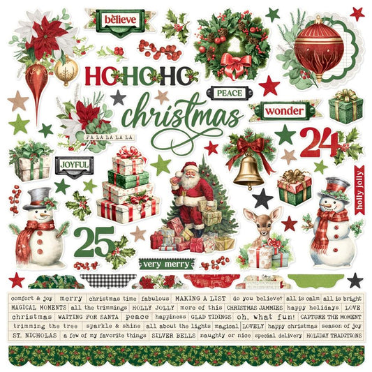 Simple Stories - Simple Vintage Believe - 25502 Cardstock Stickers 12x12"